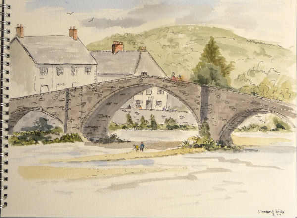 sketches of LLanrwst Bridge