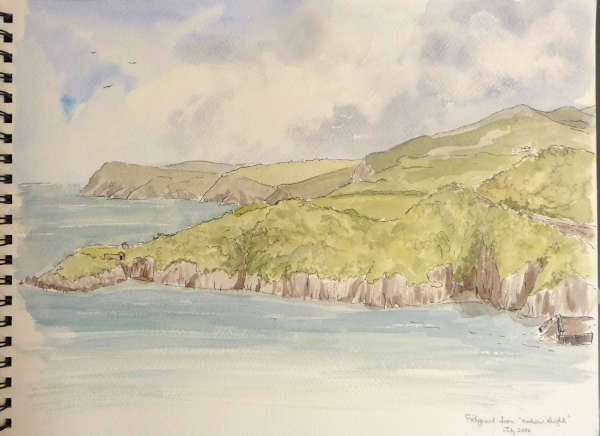 sketches of Pembrokeshire coast